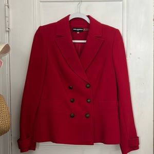 Karl Lagerfeld red blazer size 6